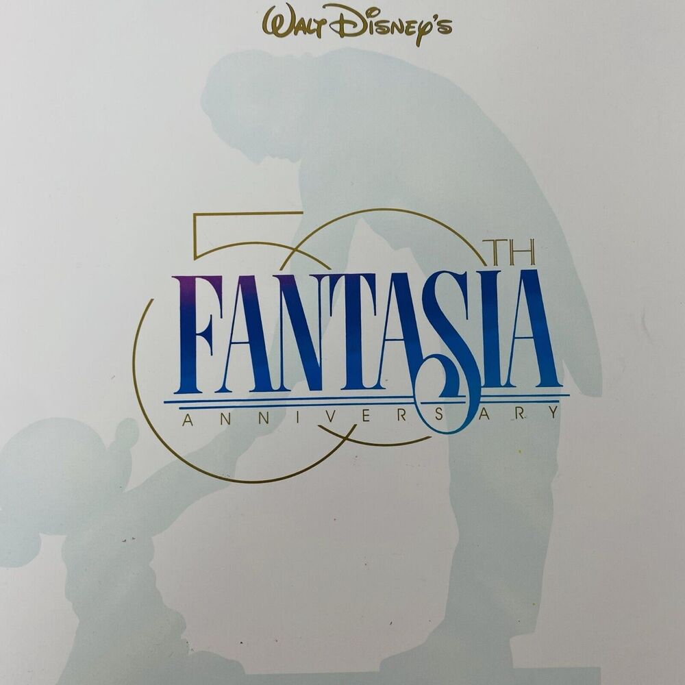 Walt Disney Fantasia 1990 Commemorative Program 50th Anniversary Animation Art